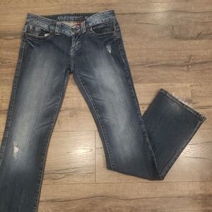 Guess Daredevil Bootcut Distressed Jeans